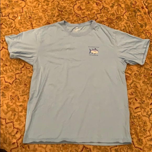 SOUTHERN TIDE LIGHT BLUE SHORT SLEEVE SHIRT - Picture 4 of 5